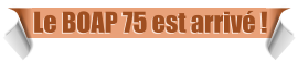 Le BOAP 75 est arrivé !